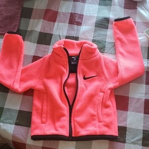Pink Nike fleece jacket 2T